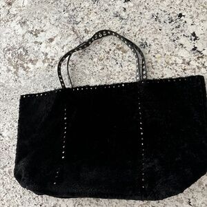 La Canadienne BLACK SHEARLING handbag